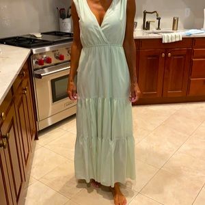 Mint green lined maxi dress. Never worn out